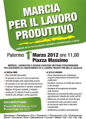Marcia per il lavoro produttivo
