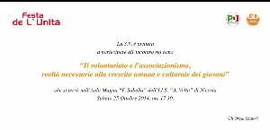 Il volontariato e l'associazionismo, realtà necessarie alla crescita umana e culturale dei giovani