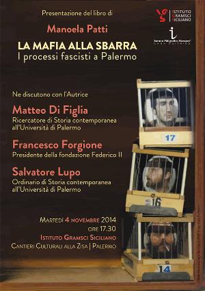 Presentazione del libro ''LA MAFIA ALLA SBARRA'' <i>di Manoela Patti</i>