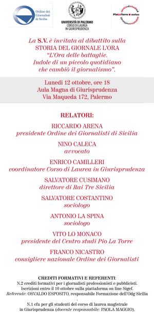 STORIA DEL GIORNALE L'ORA