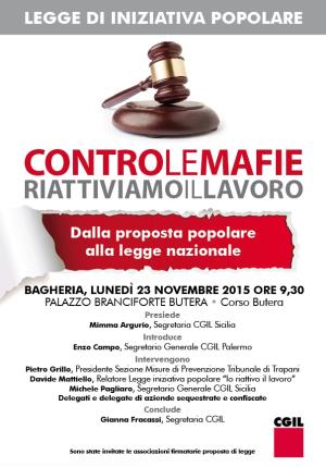 CONTRO LE MAFIE RIATTIVIAMO IL LAVORO