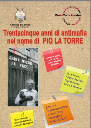Trentacinqueanni di antimafia nel nome di Pio La Torre