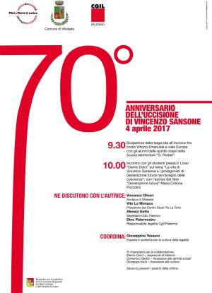70° ANNIVERSARIO DELL'UCCISIONE DI VINCENZO SANSONE