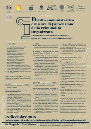 Diritto Amministrativo e misure di prevenzione della criminalità organizzata