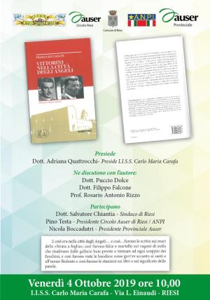 Presentazione libro «Vittorini nella città degli Angeli» <i>di Franco Boccadutri</i>