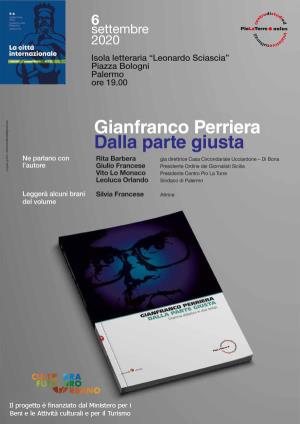Presentazione del libro «DALLA PARTE GIUSTA» <i>di Gianfranco Perriera</i>